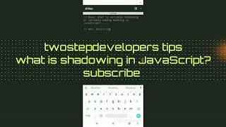 Variable shadowing in JavaScript