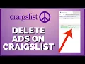 How to Delete Ads You Placed on Craigslist 2023