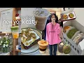 nyc vlog new cafes bakery hopping spring pop ups solo adventuring