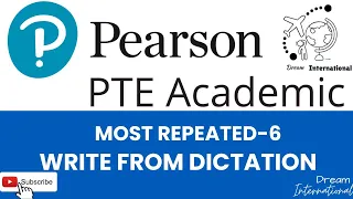pte write from dictation most repeated 6 dream international