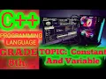 COMPUTER PROGRAMMING CONSTANT AND VARIABLE GRADE 8th