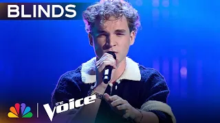 aiden ross emotional performance gets instant four chair turn the voice blind auditions nbc
