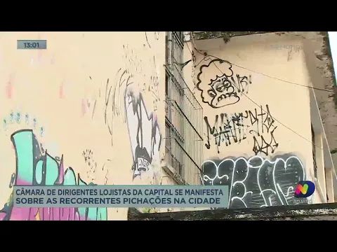 Câmara de Dirigentes Lojistas se manifesta sobre as recorrentes pichações em Florianópolis