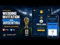 How to Build an Argentina World Cup 2026 Wedding Invitation Website HTML CSS