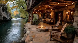 Perfect Summer Crackling Campfire By The Riverside Porch Peaceful Nature Sounds Ambience 