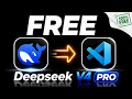 DeepSeek V4 Pro for FREE in VS Code 3 Methods