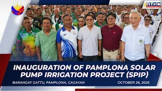 Inauguration of Pamplona Solar Pump Irrigation Project (SPIP)