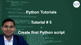 Python Beginner Tutorial - Create first Python script