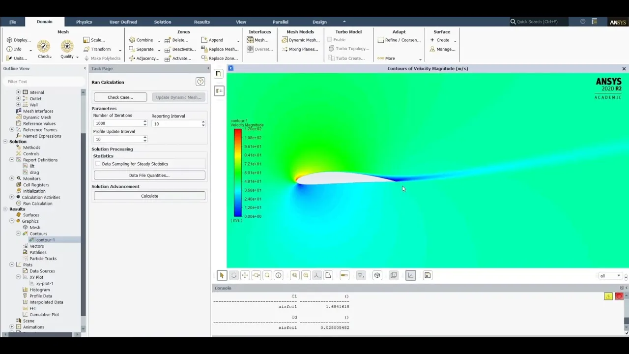 ANSYS Fluent NACA 4412 (or NACA 0012) 2D airfoil CFD Tutorial with Experimental Validation (2025)