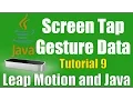 Screen Tap Gesture Data - Leap Motion and Java Tutorial 9