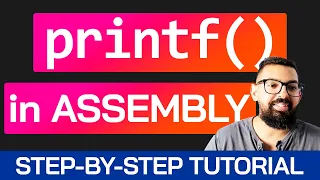 How printf Works in Assembly x86-64 Beginner Tutorial Print Strings Chars Hex Integers