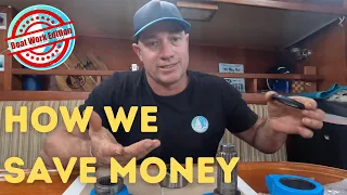 How we save money Fixing our old Sail Boat | Lots of Boat Work
