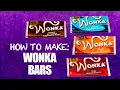 How to make a Wonka Bar and Golden Ticket 2005 - FREE download for you to customise