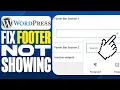 How To Fix Footer Not Showing in WordPress Footer Missing in WordPress