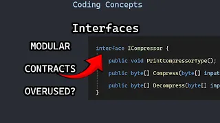 What are interfaces Are they overused - Coding concepts