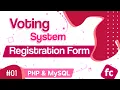 Voting system Create Ragistration form Login form Php MySQL with logout Login session