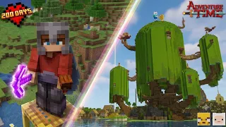 Mình Xây Dựng Ngôi Nhà Trên Cây Adventure Time Trong 100 Ngày Minecraft Sinh Tồn Siêu Khó !!