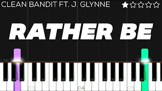 Download Clean Bandit - Rather Be ft. Jess Glynne | EASY Piano Tutorial MP3