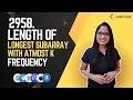 Length of Longest Subarray With at Most K Frequency Leetcode - 2958