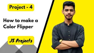 Build a Color Flipper App in HTML CSS JS JavaScript Project for Beginners
