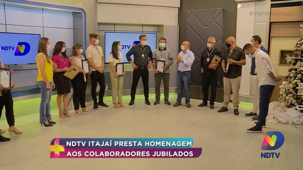 NDTV Itajaí presta homenagem aos colaboradores Jubilados