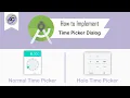 How to Implement Time Picker Dialog in Android Studio TimePickerDialog Android Coding