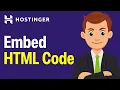 How To Embed HTML Code To Hostinger Website Builder - Step By Step 2026 Guide