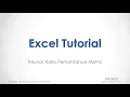 Excel Tutorial Treynor Ratio Performance Metric