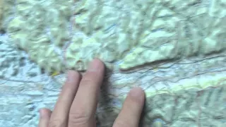 Raised relief maps at Penn State University Geography Department