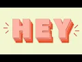 HEY 3D Text Animation Only CSS and HTML No JavaScript 3D animation