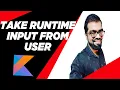 User Input in Kotlin Hindi readLine method 2021