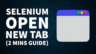 How to Open Page in New Tab Quick Tutorial Selenium Java
