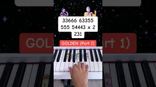 Golden Huntrix KPop Demon Hunter OST Easypianotutorial 