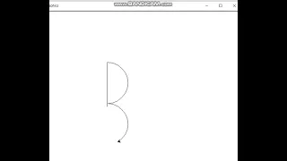 Python Turtle - Draw letter B