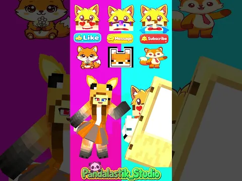 Fox Pomni & Fox jj - Guess his Reaction Behind That Door!🤔 - #shorts #minecraft