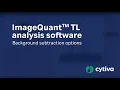 ImageQuant TL analysis software - Background subtraction options