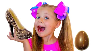 ديانا وروما يقومان بتحدي الشوكولاتة 