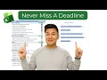How to create a progress tracker in Excel Never Miss a Deadline Again