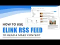 elink RSS Feed Tutorial