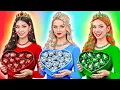 Lagu Emerald, Ruby and Diamond Girl Food Challenge | Epic Food Battle by Multi DO Girls