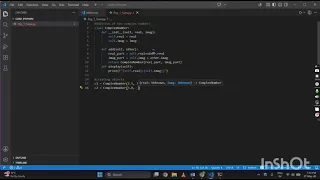 Addition of two complex numbers in Python OOPS based
