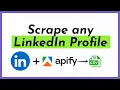 LinkedIn Profile Scraper Extract Emails Data without Session Cookies Apify Tutorial