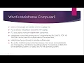 iBM Mainframe Basics class 1