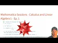 Mathematica Sessions - Calculus and Linear Algebra 1