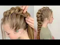 Simple Edgy Mohawk Braid With Just Elastics