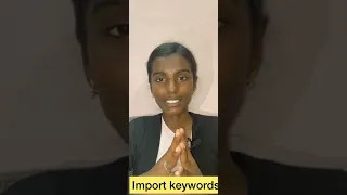 Types of keywords in python keywords In Tamil
