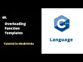 Mastering Member Overloading Template Functions in C C Tutorial 2022
