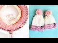 How to Knit Mommy and Me Sized Hats on a Knitting Machine