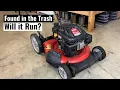 Free Mower in the Trash - Serious Problem or Easy Fix