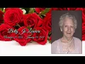 Betty Jo Louviere Keepsake